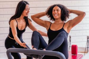 reformer pilates sit ups